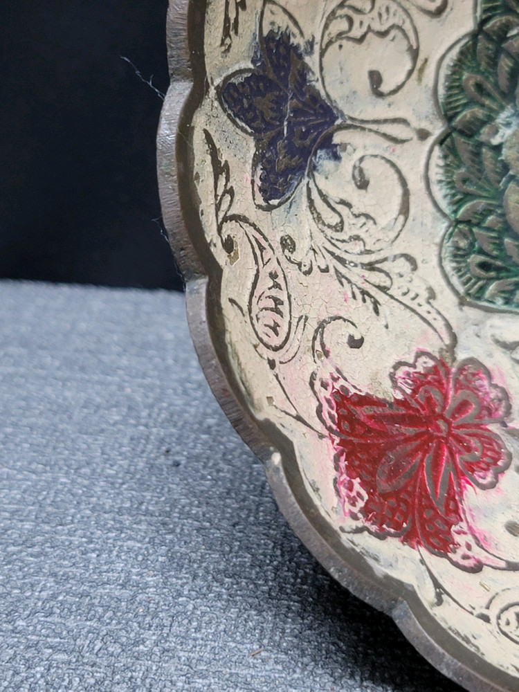 황동 공작문 굽접시2 이미지