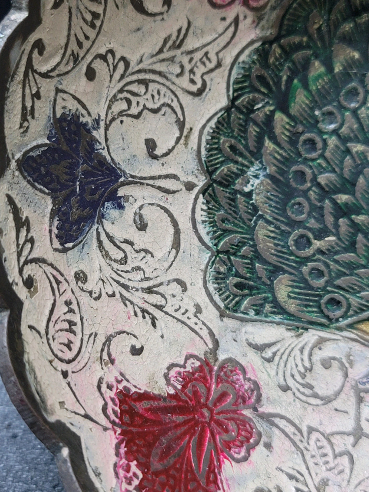 황동 공작문 굽접시2 이미지