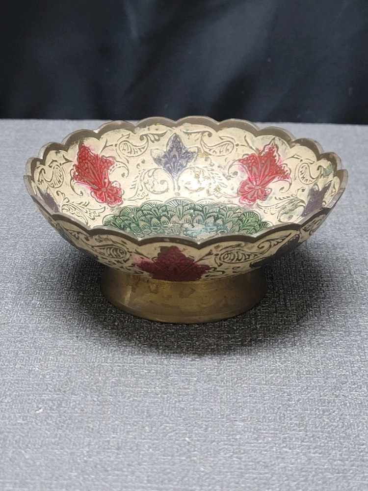 황동 공작문 굽접시2 이미지