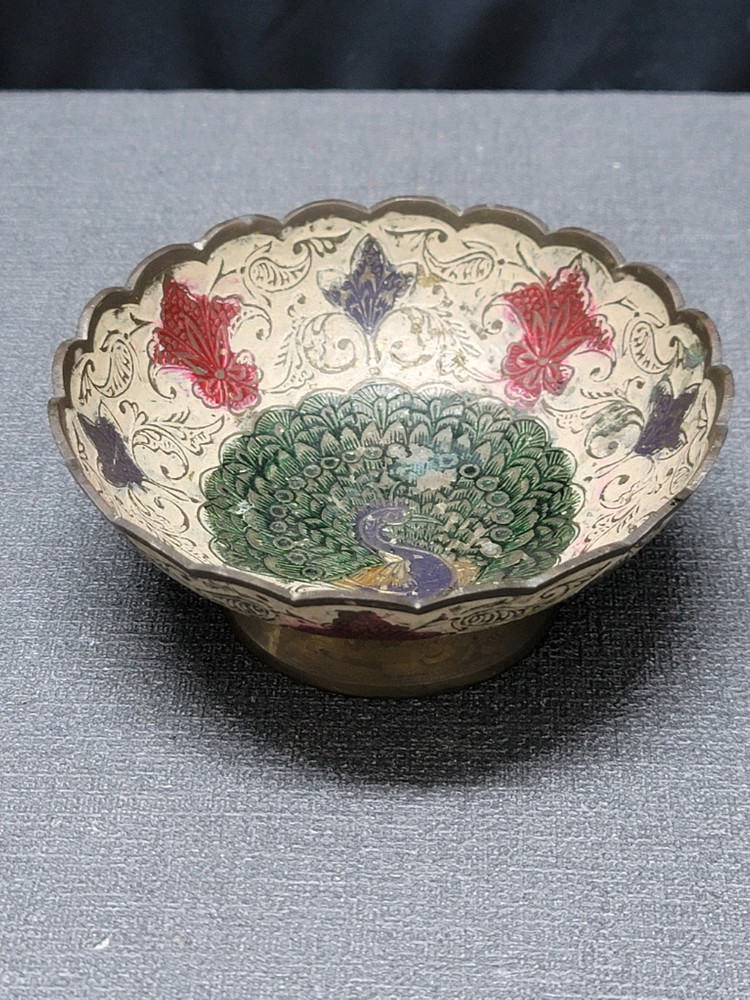 황동 공작문 굽접시2 이미지