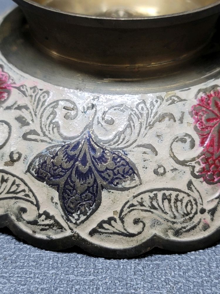 황동 공작문 굽접시2 이미지