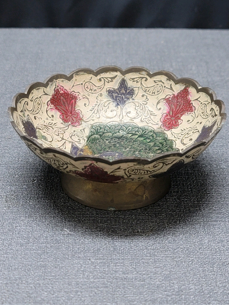 황동 공작문 굽접시2 이미지