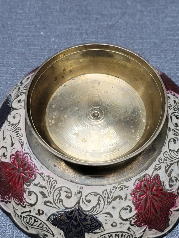 황동 공작문 굽접시2 이미지