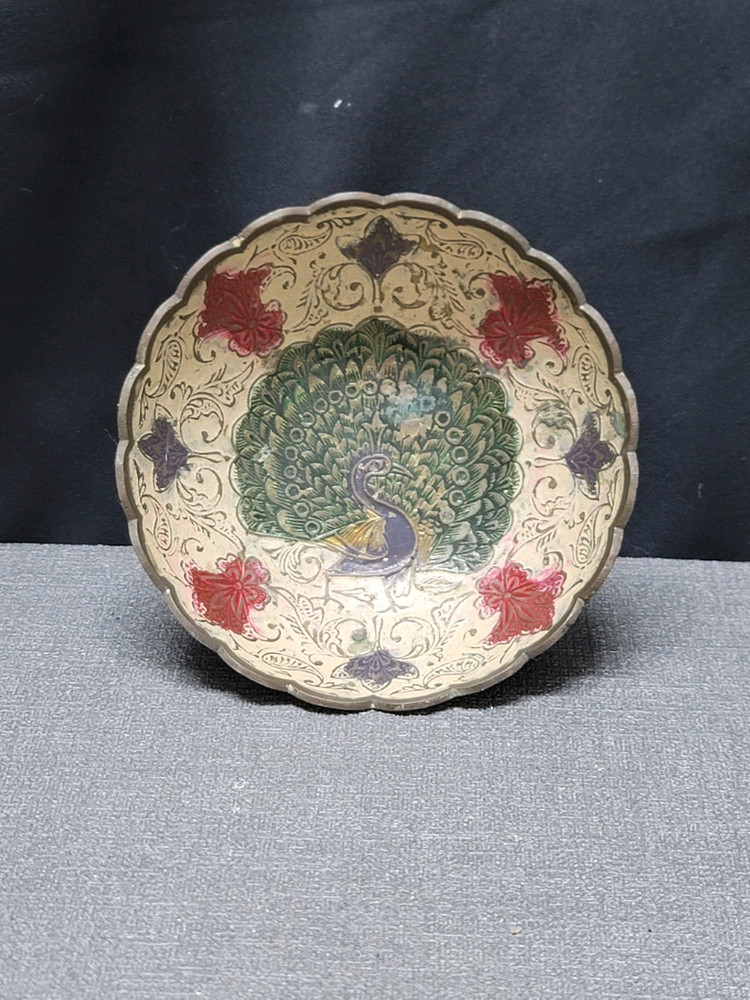 황동 공작문 굽접시2 이미지