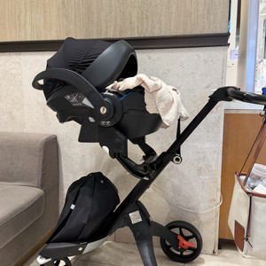 비세이프 이지고 바구니 카시트 + 스토케 어댑터 (스토케 트레블 시스템) 이미지