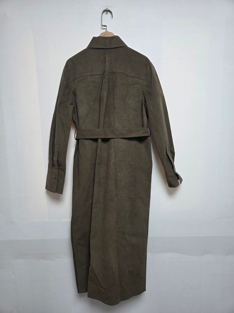 델라라나 스웨이드 코트형 롱원피스 브라운(S) 이미지