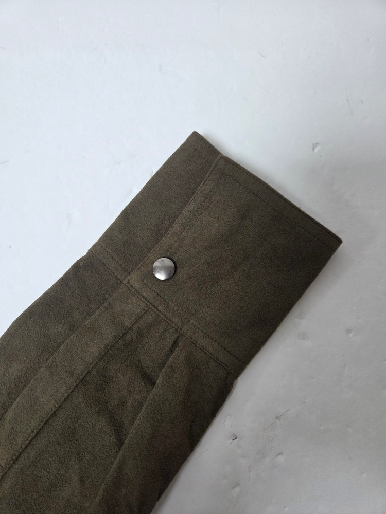 델라라나 스웨이드 코트형 롱원피스 브라운(S) 이미지