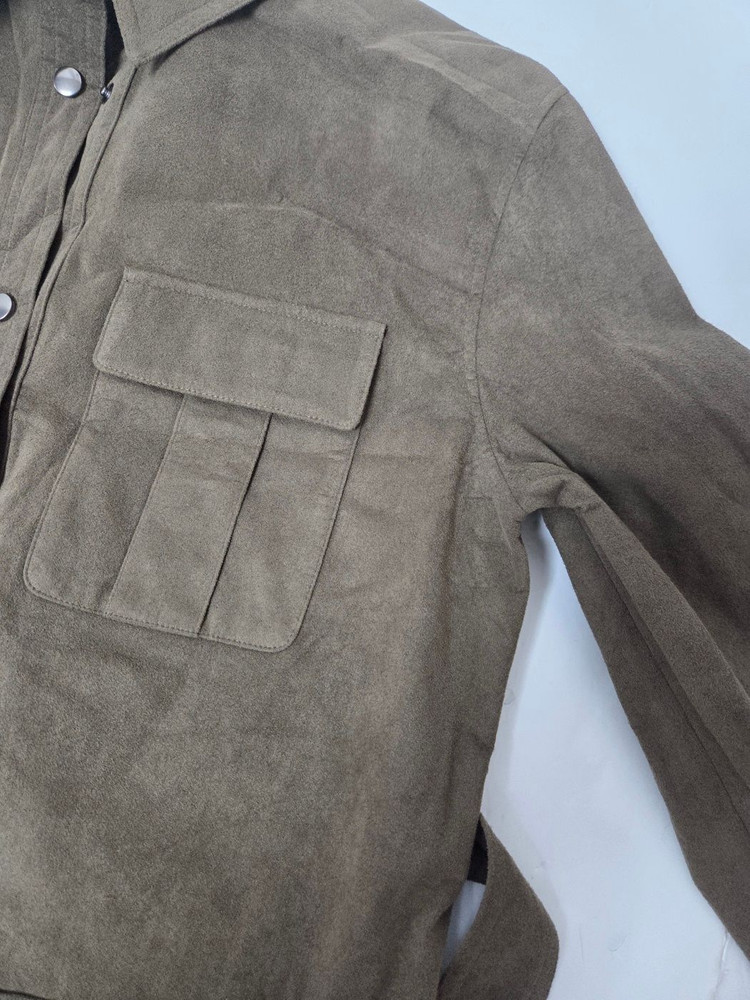 델라라나 스웨이드 코트형 롱원피스 브라운(S) 이미지