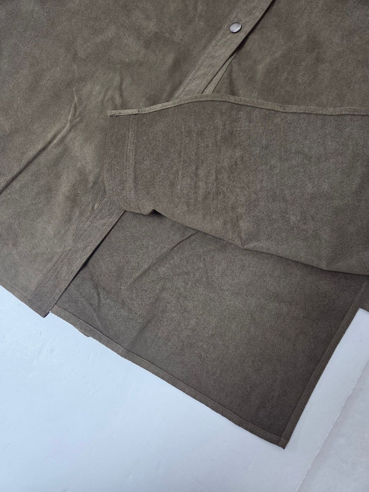 델라라나 스웨이드 코트형 롱원피스 브라운(S) 이미지