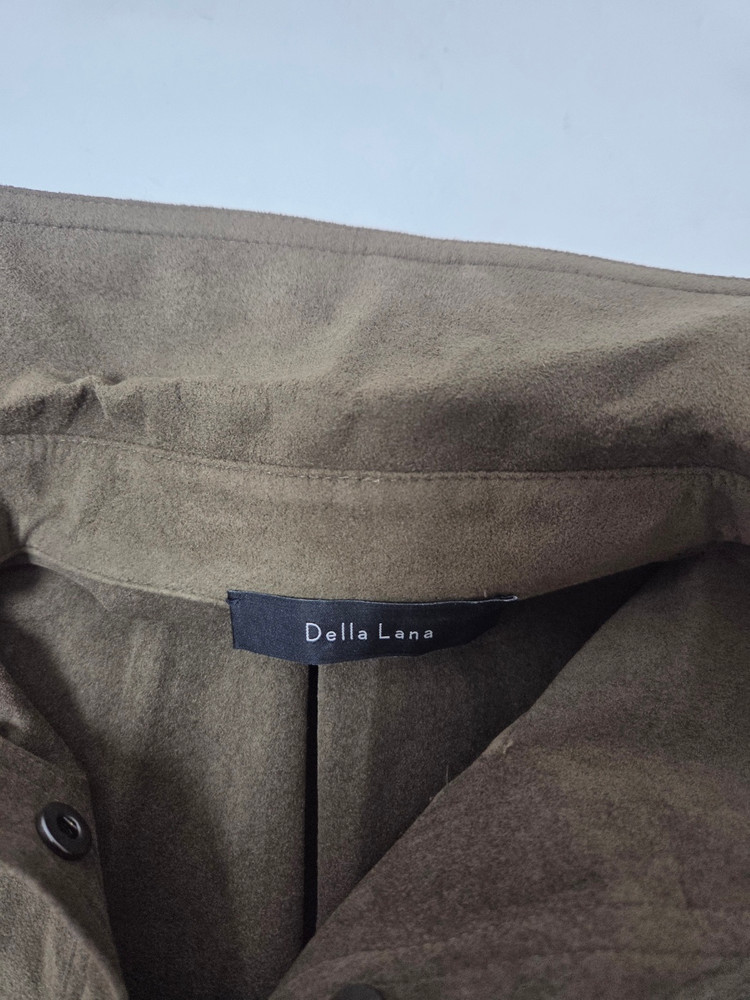 델라라나 스웨이드 코트형 롱원피스 브라운(S) 이미지