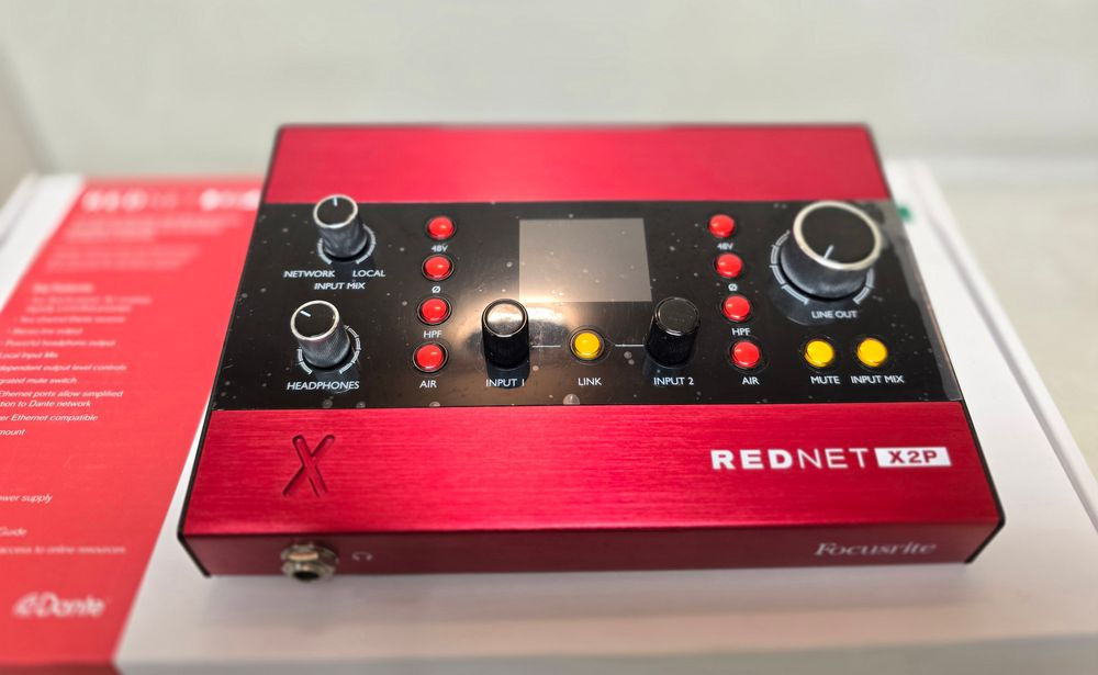 Focusrite RedNet HD32R dante -> Avid protools digilink 이미지