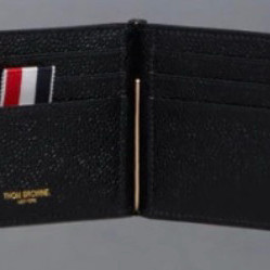 톰브라운 페블 그레인 머니 클립 지갑 블랙 새상품 이미지