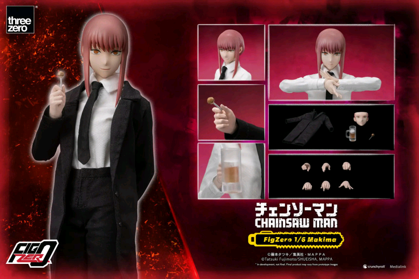 (네고o) 체인소맨 PIGZERO 마키마, 덴지 피규어 일괄 이미지