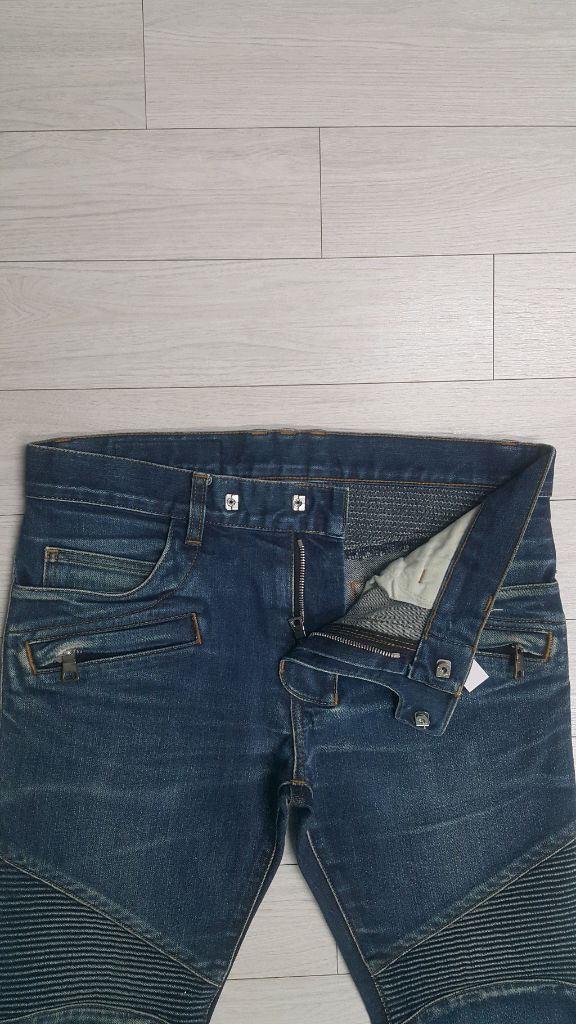 BALMAIN 발망(사방스판) 바이커진 30~31인치(No.138)S급! 해외판! 이미지