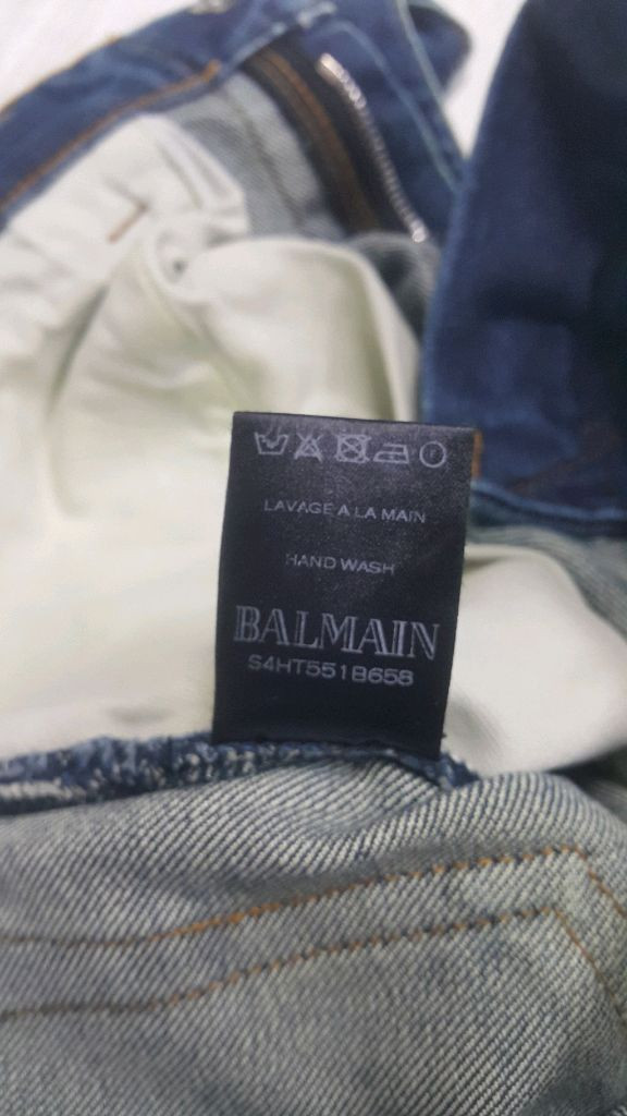 BALMAIN 발망(사방스판) 바이커진 30~31인치(No.138)S급! 해외판! 이미지