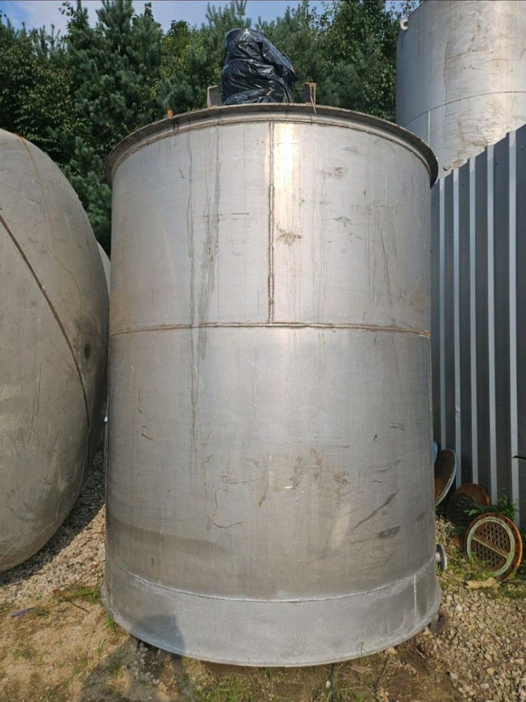 스텐탱크 교반탱크 배합탱크 8톤 8천리터 8루베 물탱크 스텐물탱크 저장탱크 대형탱크 중고저장탱크 폐수탱크 이미지