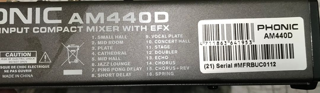 PHONIC AM440D 믹싱콘솔 이미지