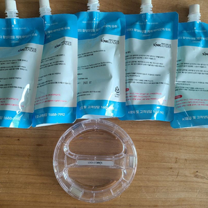 씽크리더(SI-818) 음식물처리기 전용 미생물 5개 및 뚜껑 이미지