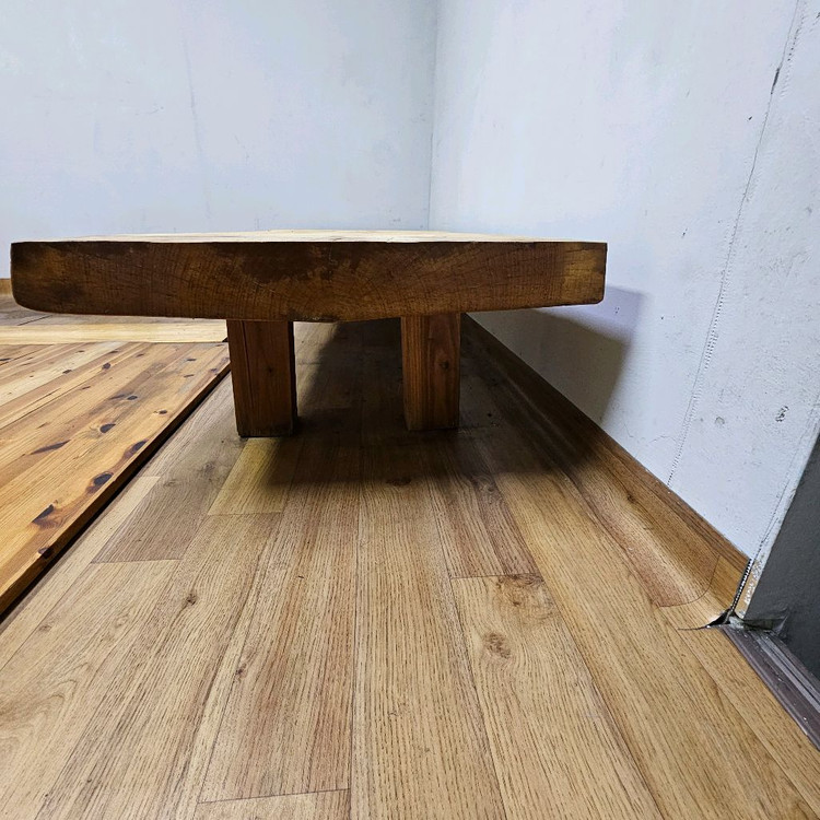 국내산 좋은 소나무 통원목 좌식 탁자 팝니다! 이미지