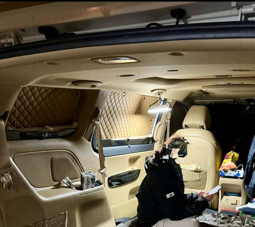 올뉴.더뉴카니발 캠핑 프라이버시 유리가림막 커튼 풀세트 이미지