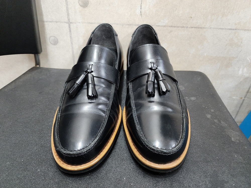 (270)엘칸토 정품 남성 소가죽 로퍼 정장구두/270mm/상태우수 이미지