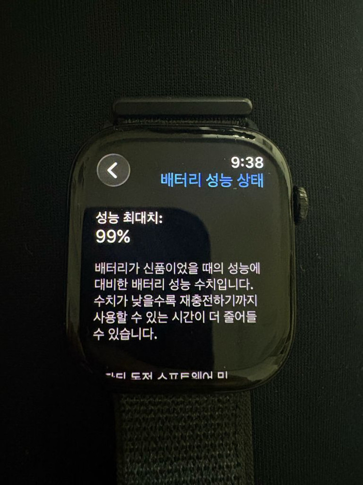 애플워치 10 46mm 제트블랙 gps / 잉크스포츠루프 이미지