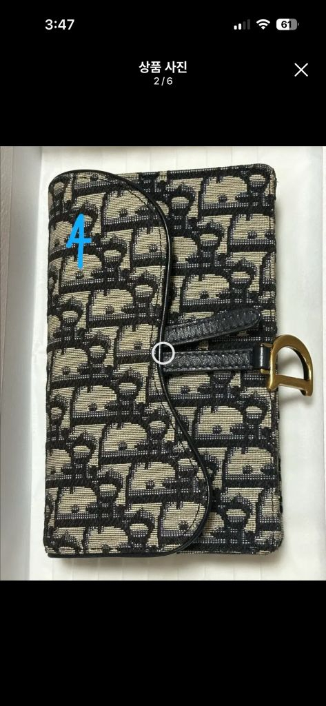 (풀박스)디올 오블리크 자카드 벨트백 이미지