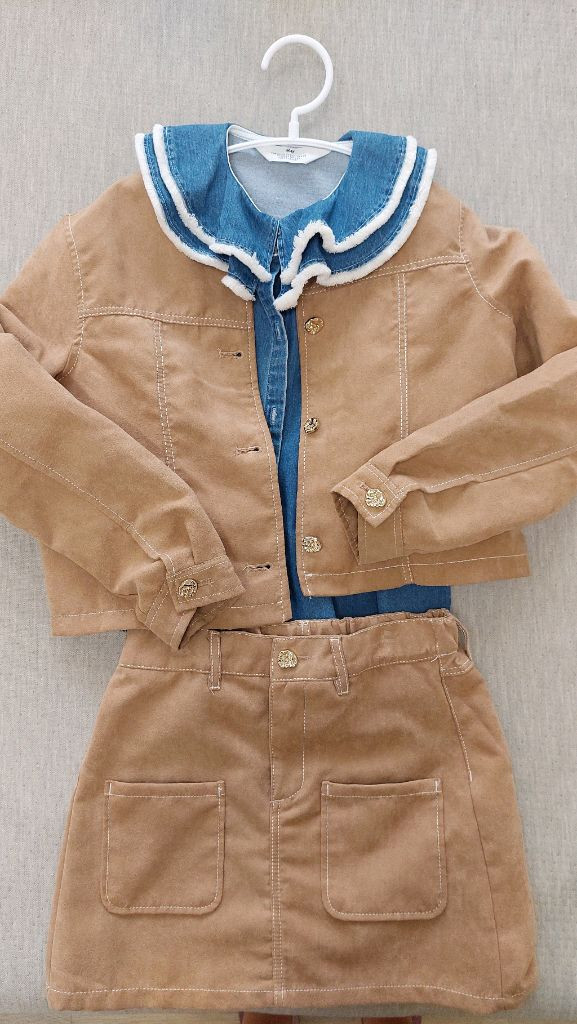 H&M 여아옷 일괄 정장 투피스 셋업 여아정장 여아니트 블라우스 데님 이미지