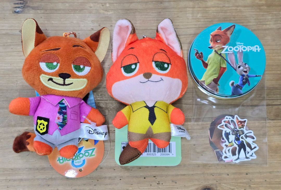 주토피아 닉 인형 키링 & 굿즈 세트 이미지