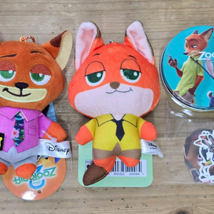 주토피아 닉 인형 키링 & 굿즈 세트 이미지