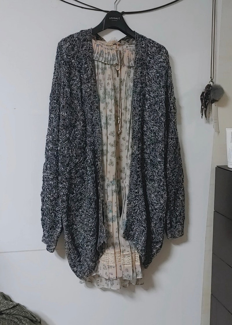 새상품 S , M 컴퓨터 조직가디건 써스데이아일랜드 t172mcd131w 이미지