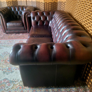 *소파맨*영국*체스터필드* 소파세트*S급 이미지