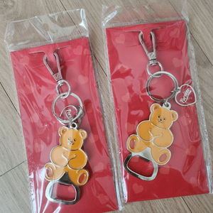 위글위글 테디베어 오프너 키링 새상품 이미지