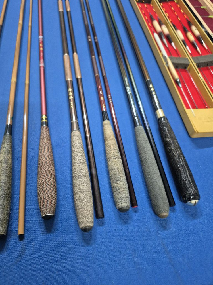 내림대 9척 ㅡ18척 총 9대 찌 바늘 수납함 전자찌세트 클램프세트 척자등 저렴 정리 이미지