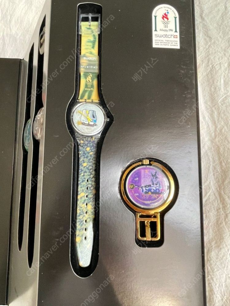 1996년 애틀랜타 올림픽을 100 기념하여 스와치(Swatch)시계 이미지