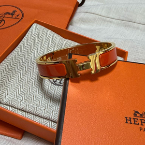 에르메스 클릭아슈 팔찌 / 오렌지, 금장 PM사이즈 이미지