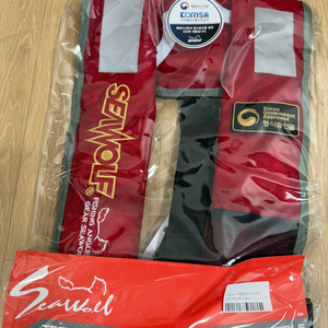 씨울프 자동팽창식 구명조끼 sw-7f03 판매(새제품) 이미지