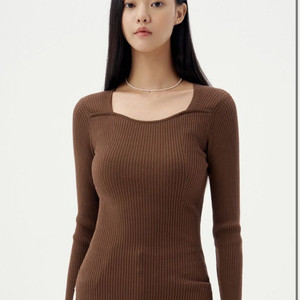 메비 메르시비앙 소피 니트 초코 브라운 새상품 이미지