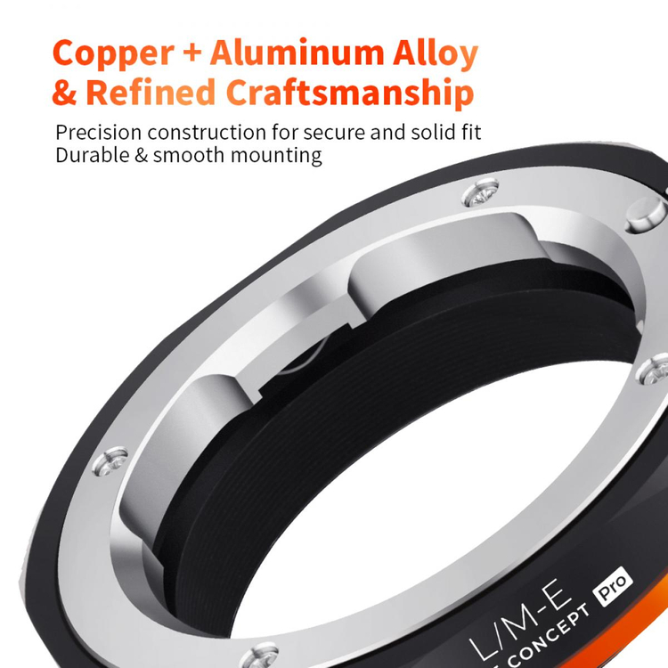 KnF Concept LM-E PRO 라이카 M 렌즈-소니 E PRO 어댑터 (뒤캡포함) (새상품) 이미지