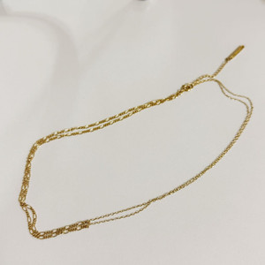 오델리프레 트위드 목걸이 금도금 925실버 이미지