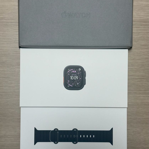 애플워치 울트라3 블랙 티타늄 풀박 보증26.9.25까지 W-16 이미지