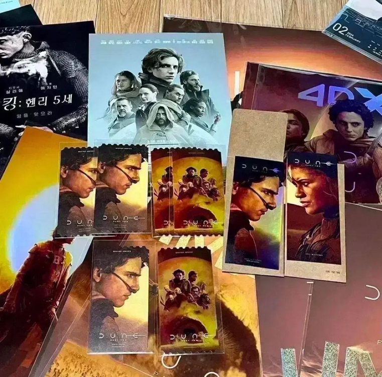 듄2 아이맥스 포스터 IMAX 4DX돌비스크린엑스 오리지널티켓TTT 티모시샬라메 영화 아트카드 이미지