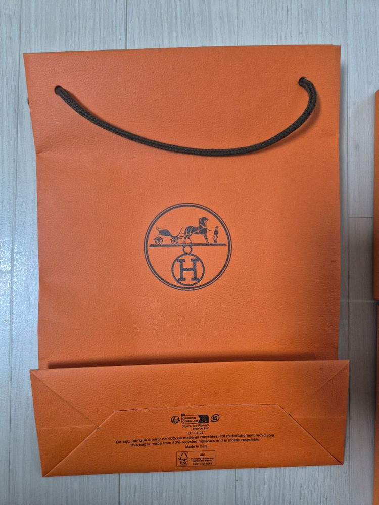 에르메스 정품 쇼핑백 상자 세트 이미지