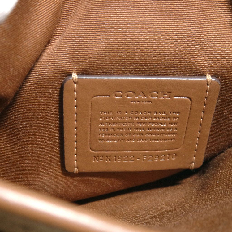 코치 시그니처 크로스백 브라운 이미지
