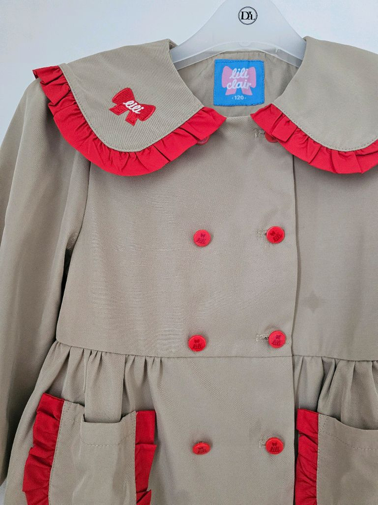 [리리클레르] 티니핑 하츄 리리데이 트렌치 원피스 트렌치코트 120 이미지