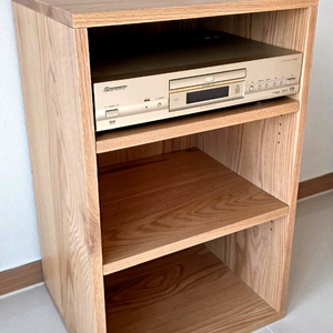 화이트오크 3단 오디오장 신품 이미지