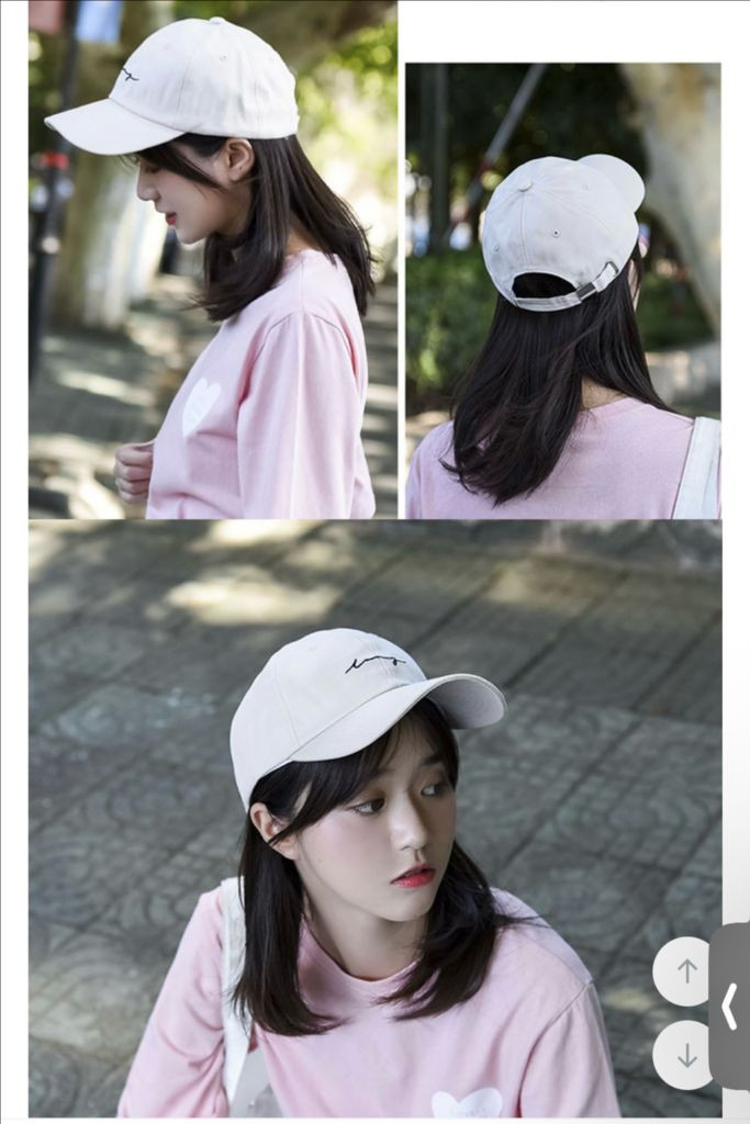 #새상품 : 야구모자 캡모자 볼캡 흰색 화이트 이미지