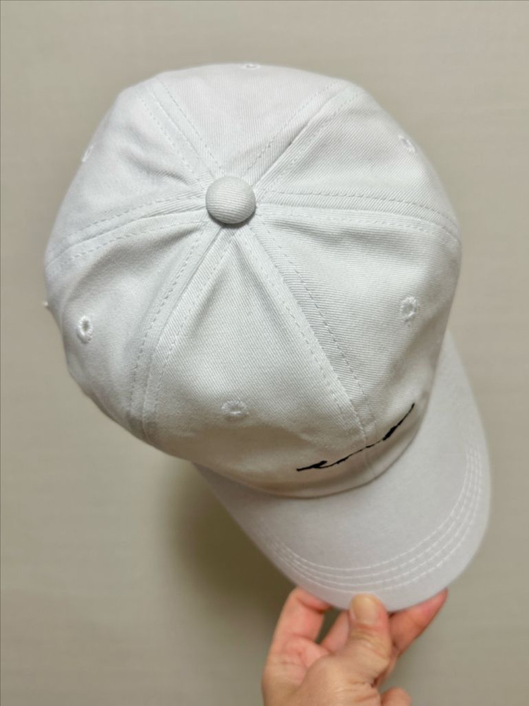 #새상품 : 야구모자 캡모자 볼캡 흰색 화이트 이미지