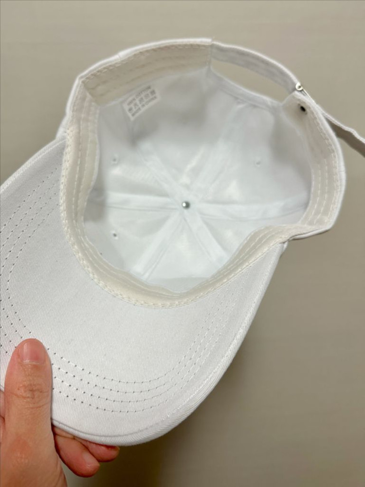 #새상품 : 야구모자 캡모자 볼캡 흰색 화이트 이미지