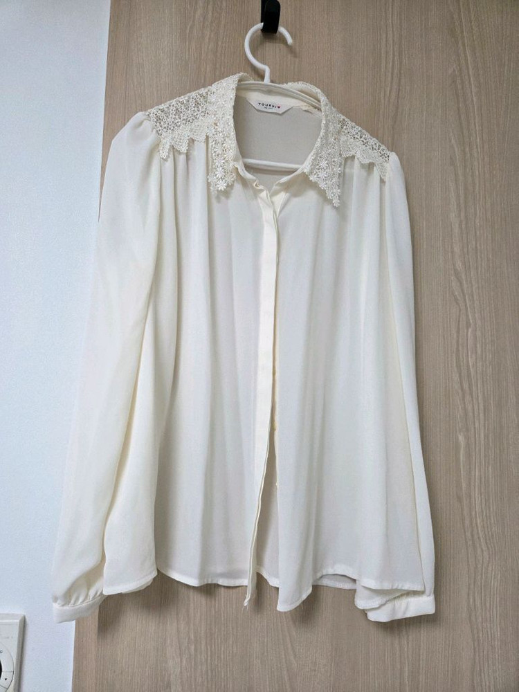 YOUKKI 레이스 블라우스 아이보리(77) 이미지